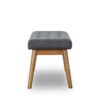 Delilah - Modern Bench - Gray - Image 2