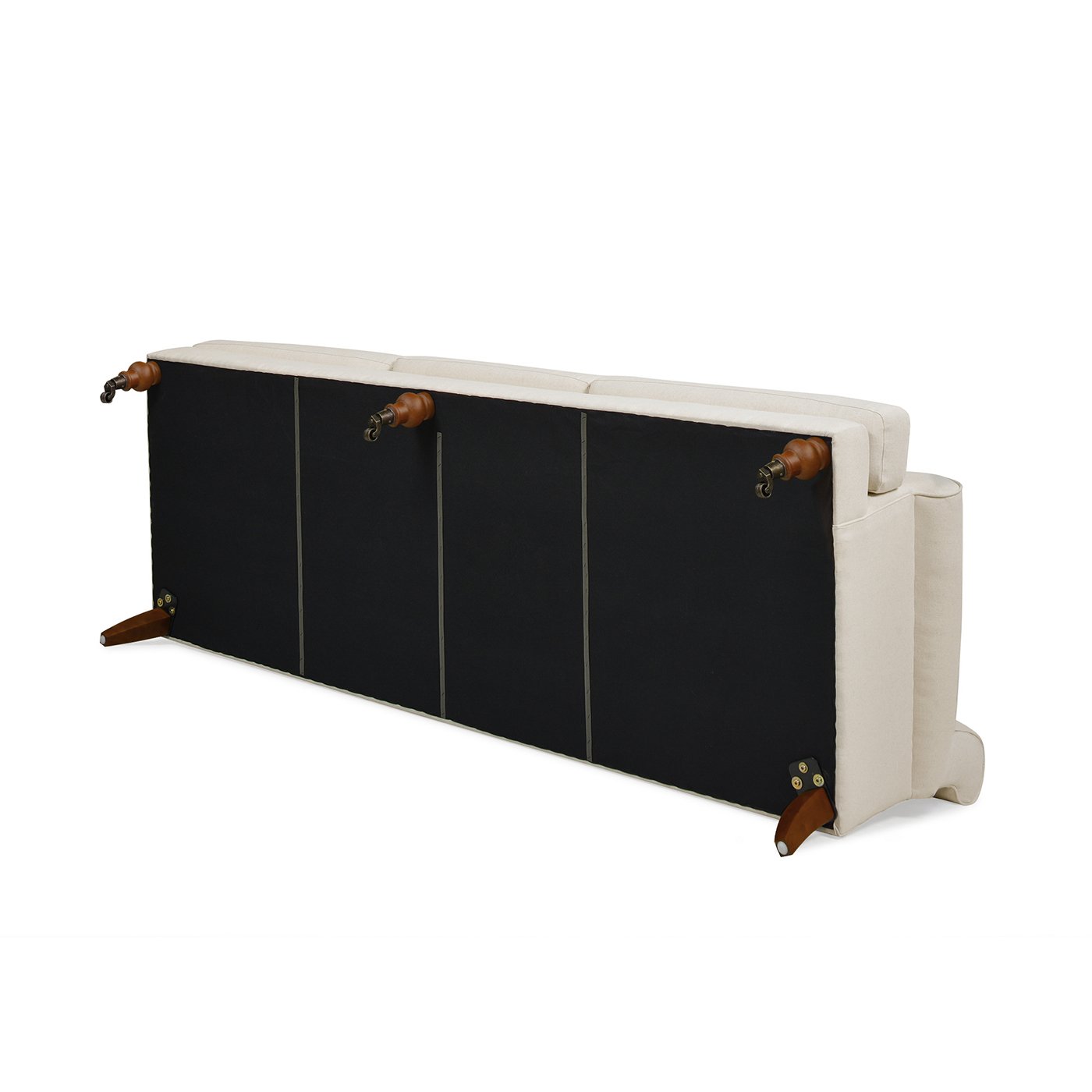 Alana Lawson - Three Cushion Tightback Sofa - Light Beige - Image 4