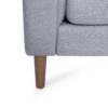 Contemporary 3 Seater Sofa With Plush Accents And Button Tufted Diamond Stitching - Gray - Image 12