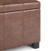 Dover - Storage Ottoman Bench - Distressed Umber Brown - Image 4