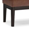 Carlson - Ottoman Bench - Distressed Saddle Brown - Image 7