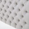 Queen Size Headboard With Button Tufting - Light Gray - Image 5