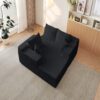 Modular Cloud Sectional Couch With L Shape Chaise, Deep Seat - Black - Image 11