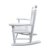 Children's Rocking Chair Indoor Or Outdoor, Suitable For Kids, Durable - White - Image 5