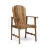 Outdoor Weather Resistant Acacia Wood Adirondack Dining Chairs Set (Set of 2) - Natural - Image 5