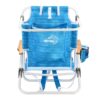 Backpack Beach Chair, Beach Towel, 5 Position Chair With Pouch Folding Lightweight Positions Back Pack, 1 Piece - Aqua Blue - Image 2
