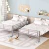 Full Over Full Metal Bunk Bed - Sliver - Image 12