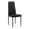5 Pieces Dining Table Set For 4, Kitchen Room Tempered Glass Dining Table, 4 Faux Leather Chairs - Black - Image 13