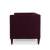 Jack - Modern Tuxedo Tufted Sofa - Burgundy - Image 3