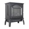 18" 3D Flame Electric Infrared Quartz Fireplace Stove With Remote Control - Antique Black - Image 12
