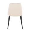 Giovanni - Contemporary Dining Chair (Set of 2) - Black / Cream - Image 5