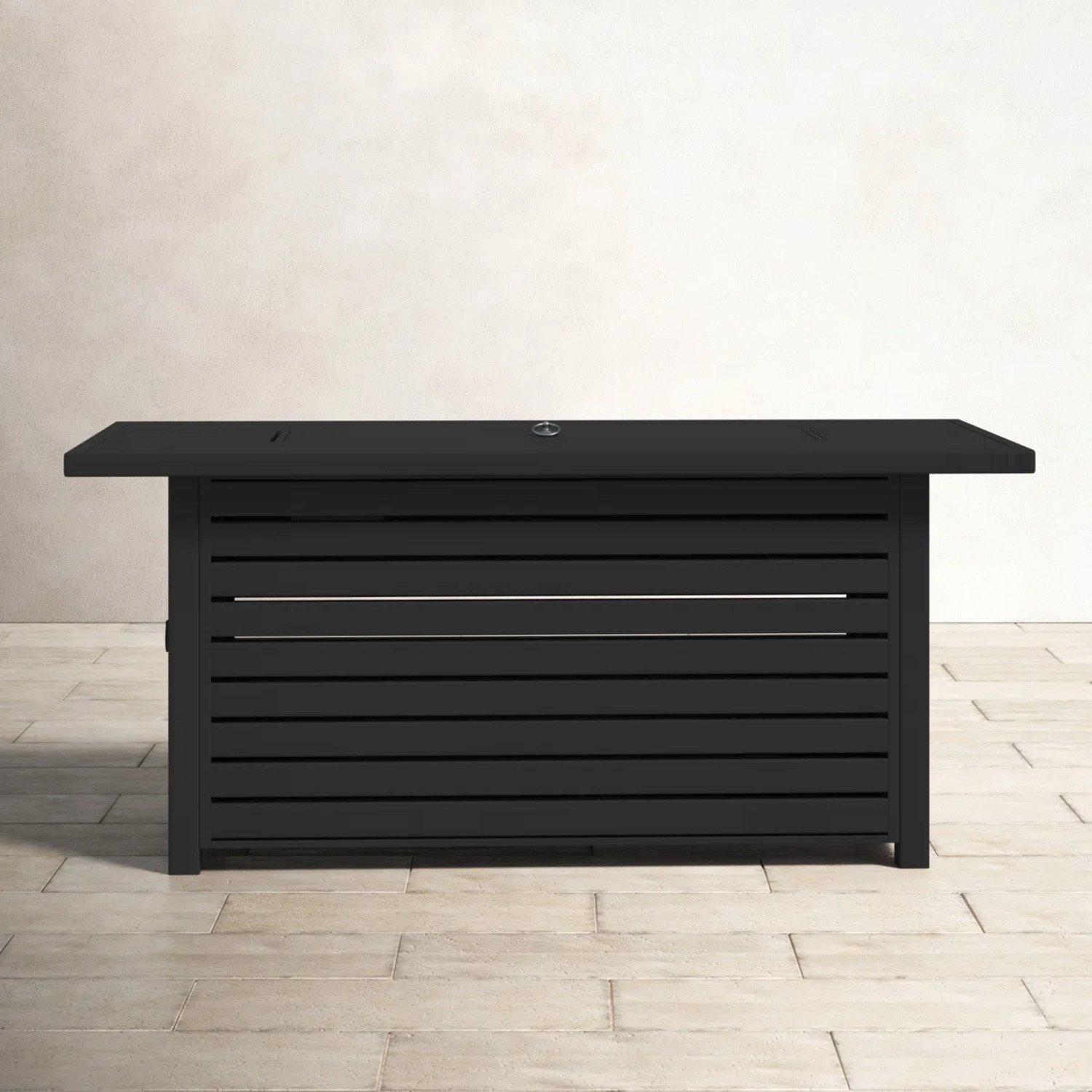 Propane / Gas Outdoor Fire Pit Table With Lid - Black - Image 5