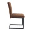 Ergonomic Technology Fabric Dining Chairs With Black Metal Legs, Comfortably Simple Design, (Set of 4) - Brown - Image 11