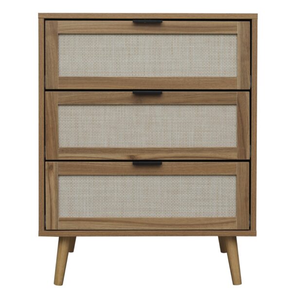 3 Drawer Cabinet, Suitable For Bedroom, Living Room, Study - Walnut