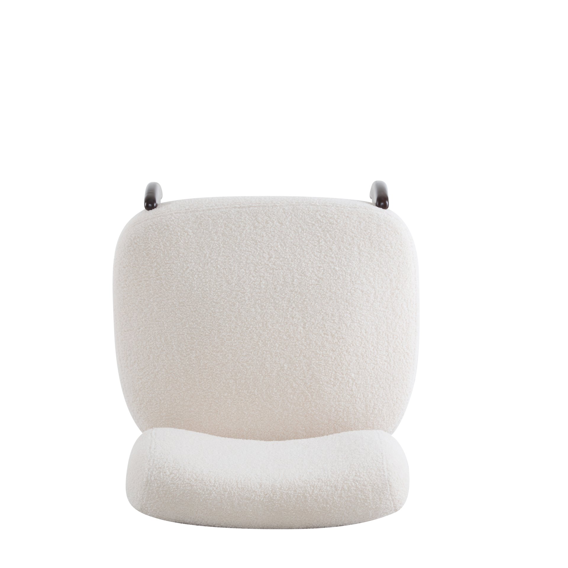 Modern Boucle Lounge Chair With Solid Wood Frame, Soft And Durable Boucle Upholstery - Beige - Image 11