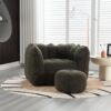 Soft Bean Bag Chair With High Resilient Foam (Chips) - Olive Green - Image 16