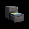 3 Drawer Mobile File Cabinet Under Desk Office, Simple Style Versatile Storage Cabinet, 5 Wheel Design Anti-Tilting Cold Rolled Steel Waterproof Moisture-Proof - Black - Image 8