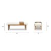 Billie - Modern Telephone Bench With Sliding Shelf - Ivory White - Image 10