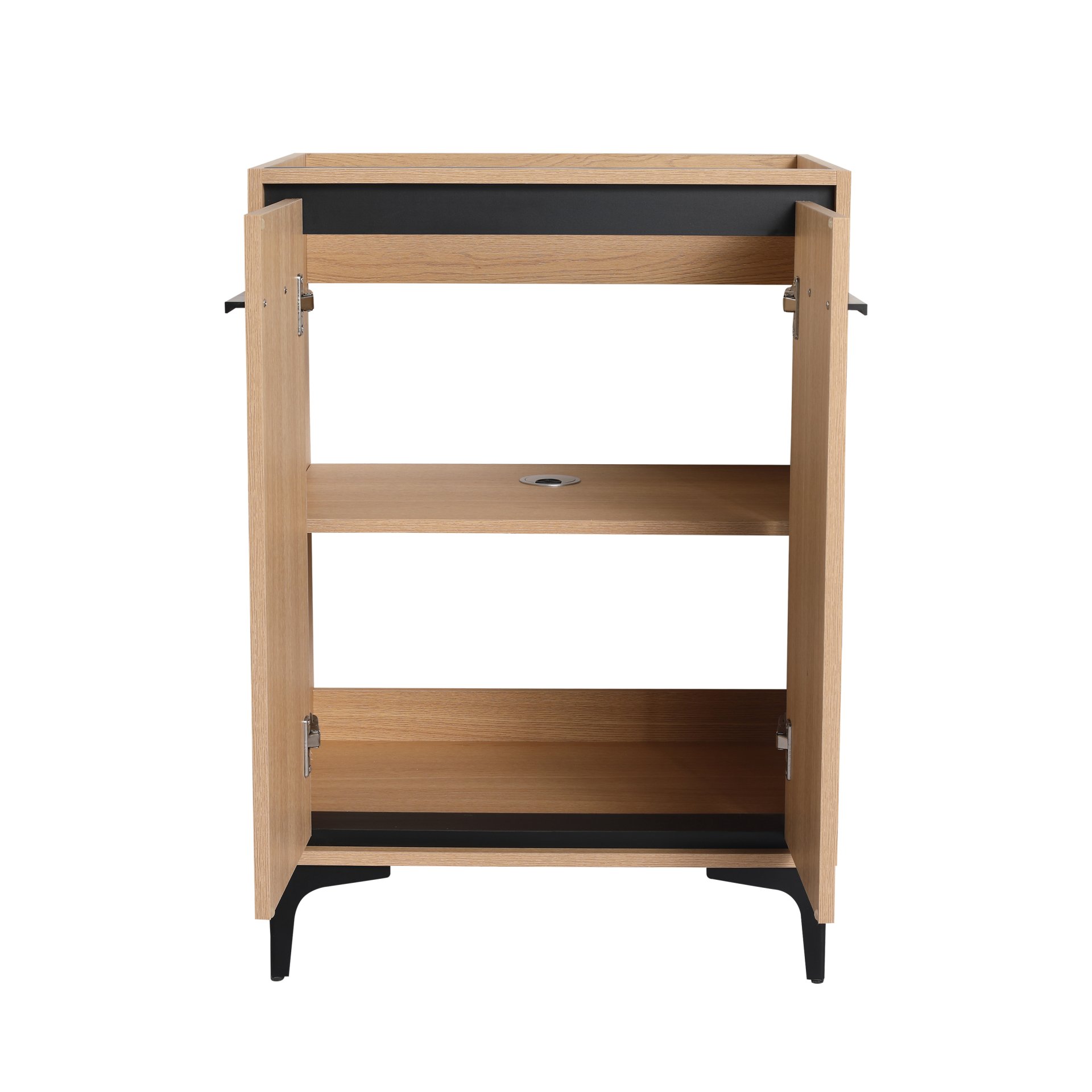 Modern Bathroom Vanity Cabinet With Soft Closing Doors - Oak - Image 8