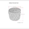 Edgeley - Round Pouf - Classic Blue / Natural - Image 6