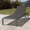 Outdoor Chaise Lounge Chair, Aluminum Adjustable Outside Chair For Pool Patio Beach Yard, All Weather Use UV Resistant 400Lbs Weight Capacity - Gray - Image 2