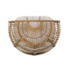 Basket Chair With Teardrop Shape And Water Resistant Cushion - Natural - Image 8