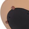 Mode - Leatherette Round C-Shaped Sofa Side Table - Saddle Brown - Image 5