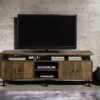 Ensata II - TV Stand - Rustic Oak / Black - Image 7