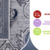 Marfi - 2' X 8' Oriental Runner Rug - Gray / Blue - Image 13