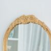 Wood Floor Mirror, Full Body Mirror Dressing Make Up Mirror For Bathroom Bedroom Living Room - Gold - Image 7