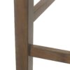 Farmhouse Style Upholstered Wood Counter Stools (Set of 2) With X Back Frame - Brown - Image 10