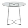 Cece - Contemporary Dinette Table - Chrome / Clear - Image 4