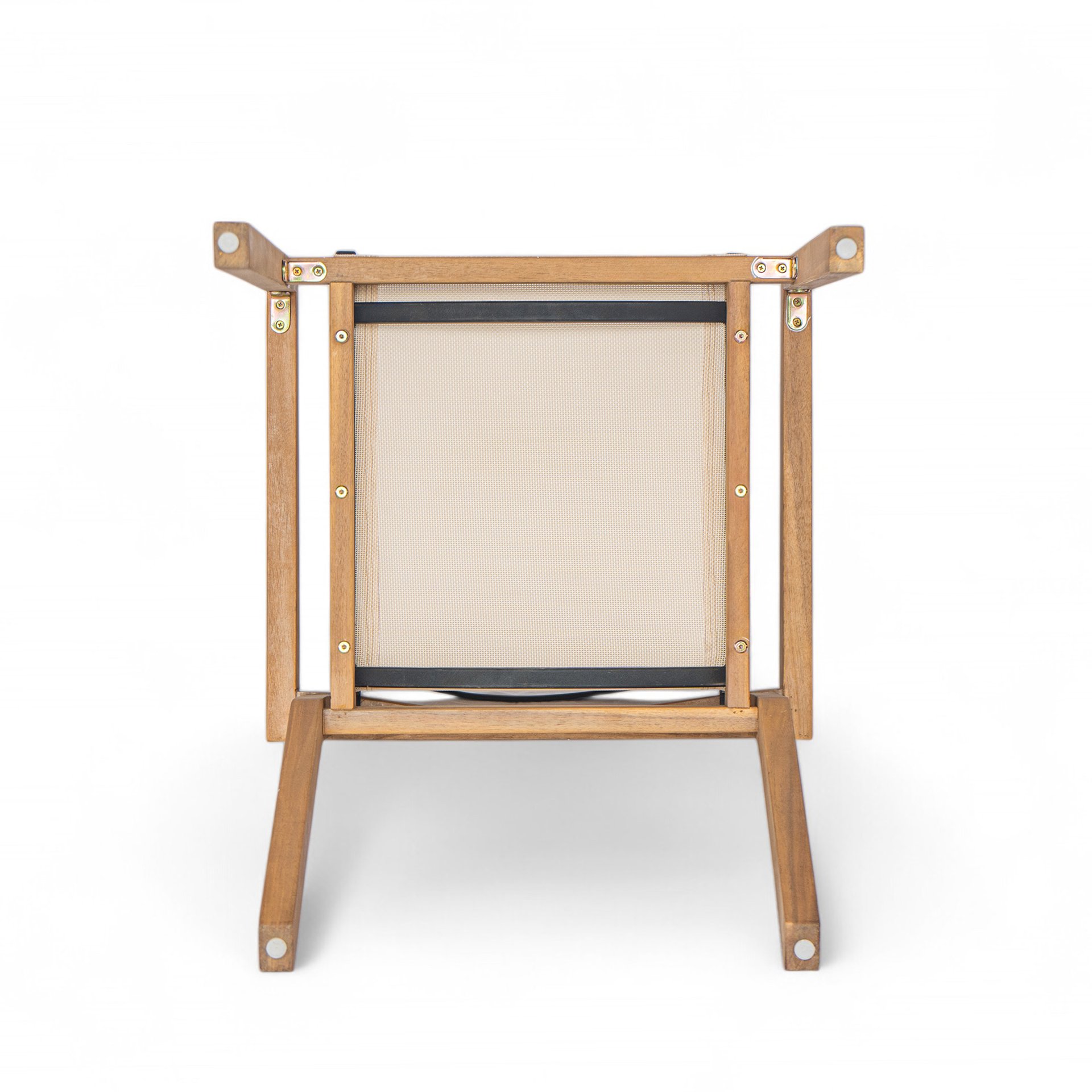 Belfast - Dining Chair (Set of 2) With Frame And Textile For Outdoor Use - Teak / Beige - Image 10