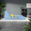 Three In One Folding Sofa, Convertible Bed, Easy To Carry Outdoors, Suitable For Living Room, Bedroom, Lounge, Outdoor - Blue - Image 5