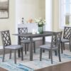 Carlisle - 5 Piece Extendable Wood Dining Set With Upholstered Seat Cushion (Set of 5) - Gray - Image 11