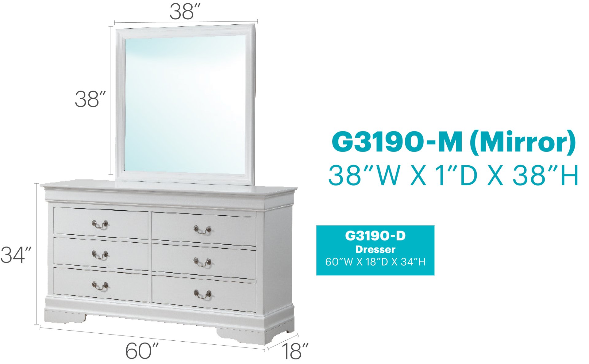Dresser - White - Image 6