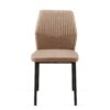 Dining Chairs Living Room Chair Modern Kitchen Armless Side Chair With Metal Legs (Set of 4) - Beige - Image 5