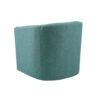 Swivel Chair With Foam Cushion And Pewter Nailhead Trim Upholstery, Solid Wood Frame - Green - Image 6
