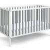 Deux - Remi 3 In 1 Convertible Island Crib - White / Gray - Image 2