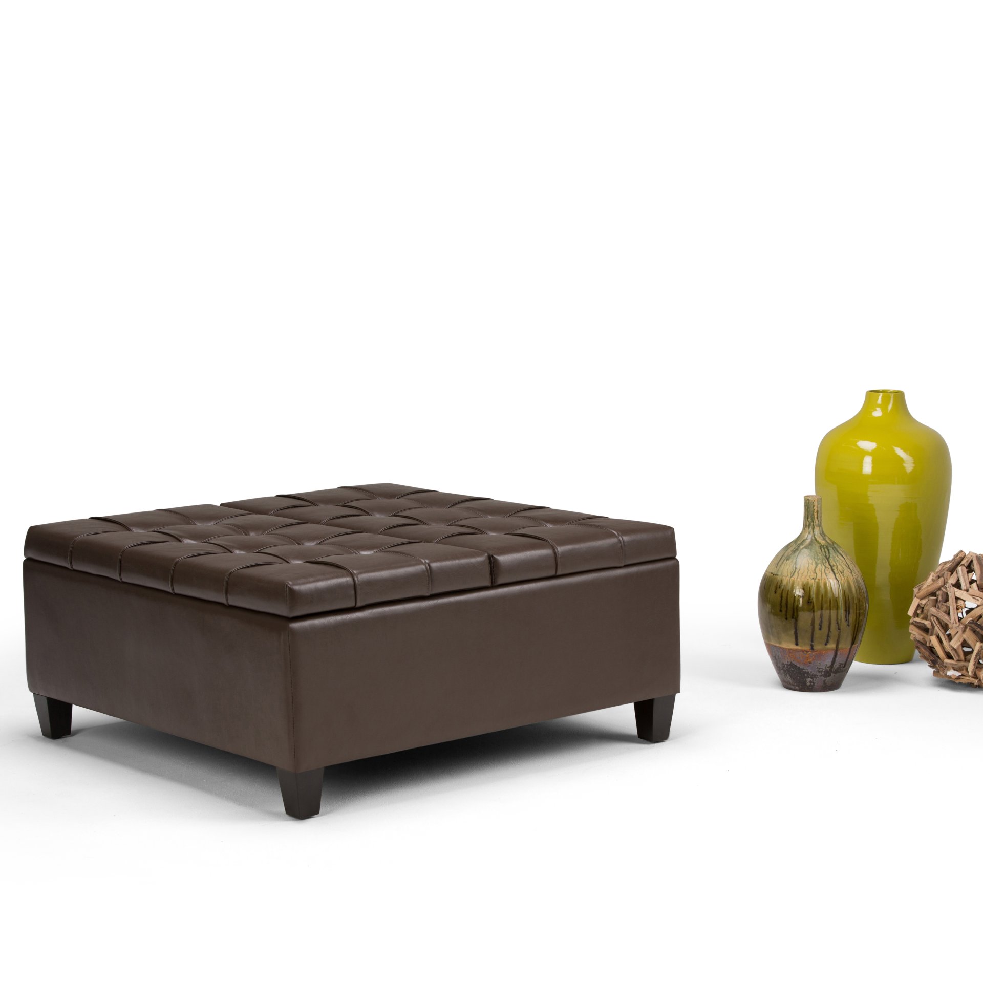 Harrison - Coffee Table Storage Ottoman - Chocolate Brown - Image 9