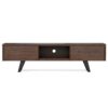 Lowry - Handcrafted, TV Media Stand - Distressed Charcoal Brown - Image 11