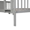 Full Over Full Bunk Bed With Ladder For Bedroom - Gray - Image 6