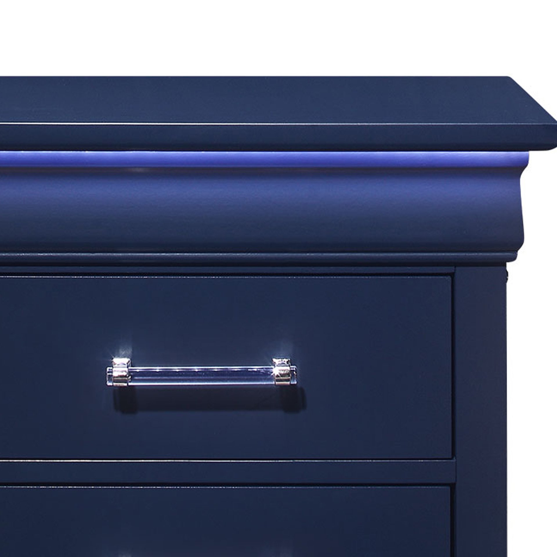 Charlston - Nightstand With LED - Blue - Image 5
