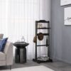 Accent Portable Garment Rack, Clothes Valet Stand With Storage Organizer - Black - Image 11