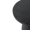 Round Side Table With Pedestal Base - Black - Image 4