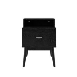 Starla - Wooden Nightstand - Black