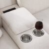 Ted - Sectional Sofa With Ottoman - Beige - Image 8