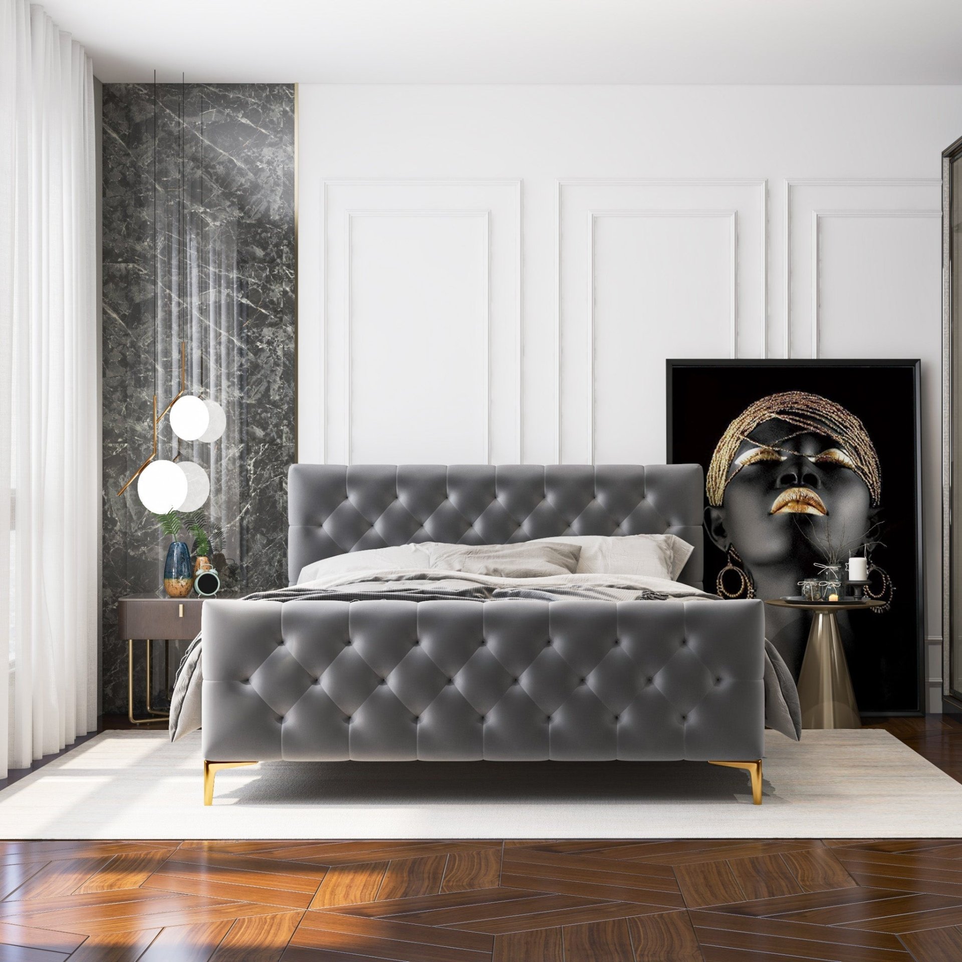 Bailey - Queen Bed - Dark Gray - Image 11