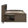 Full Size Daybed With 2 Bedside Cabinets, Upper Shelves And 4 Drawers - Antique Brown - Image 5