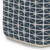 Noreen - Square Pouf - Dark Blue / White - Image 4